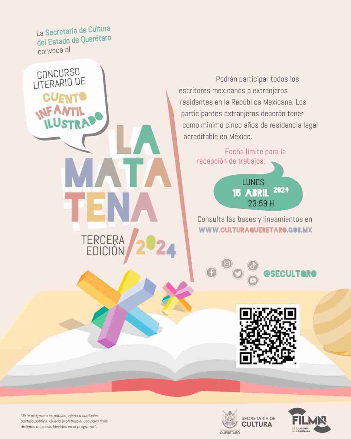 Querétaro: Lanzan convocatorias para concursos infantiles y de poesía 15 Querétaro