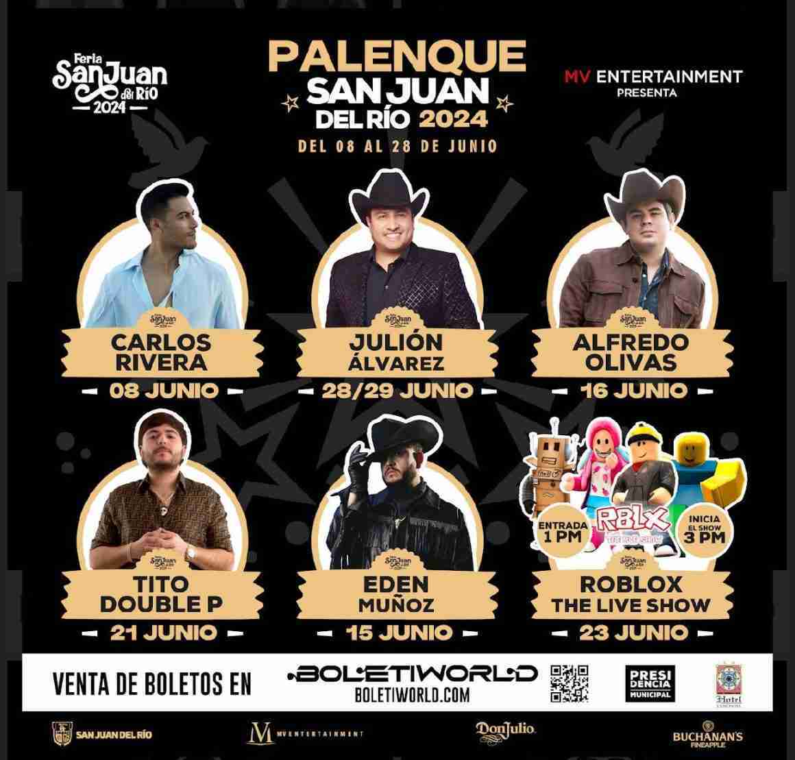 Todo listo para la Feria de San Juan del Río 2024; estos son los artistas 15 San Juan del Río