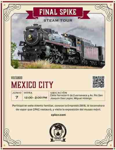 Locomotora "Empress 2816" pasará por Querétaro 13 Querétaro