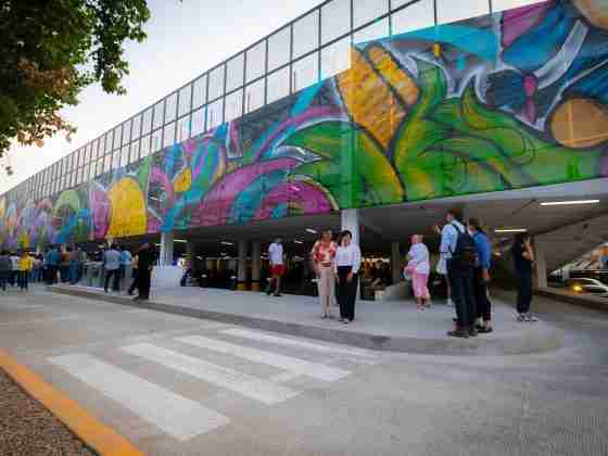 Listo el nuevo estacionamiento del mercado de La Cruz 17 La Cruz