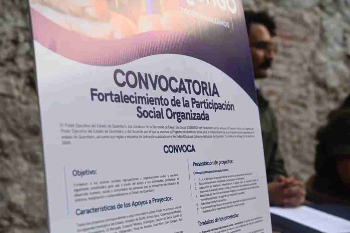 Querétaro: convocatoria del programa Fortalecimiento de la Participación Social Organizada 13 Querétaro