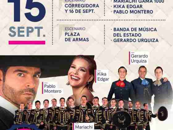 Kika Edgar y Pablo Montero en las fiestas patrias de Querétaro 17 Querétaro